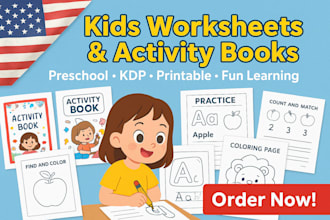 write children book stories and design preschool worksheets and curriculum