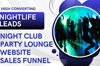 generate nightlife lead generation nightclub party lounge booking website