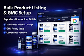 bulk list peptide nootropics sarms and prepare gmc for approval