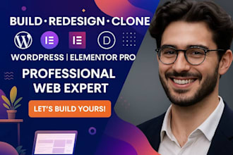 design redesign clonewordpress cheap website   elementor divi theme divi builder