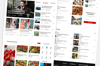 develop modern react js website