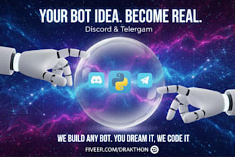 create discord and telegram bots in 70 programming languages