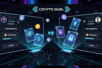 design develop addictive blockchain online card game nft, tcg ccg multiplayer