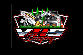 create awesome and gorgeous skid steer and dump trailer logo design