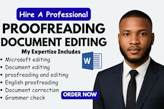 proofread edit spell check grammar check your english document