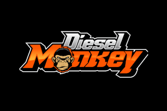 design beautiful monkeys face logo for auto repair shop
