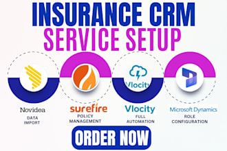 setup insurance CRM novidea surefire salesforce fsc vlocity microsoft dynamics