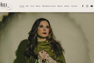 music website for musician artist podcast producer dj record label bandzoogle