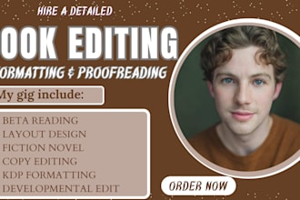 novel edit, proofread and KDP format your book for indie author, self publishing