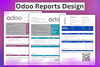 design and customize odoo reports in PDF, excel, or HTML format