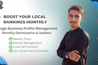 manage and maintain your google my business profile monthly gmb ranking