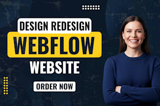 be webflow expert to design webflow website and redesign webflow