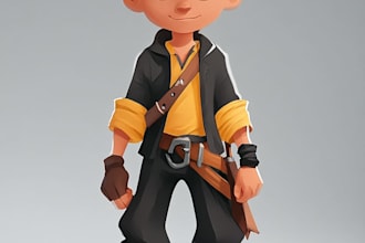 draw 2d game character or 2d game character