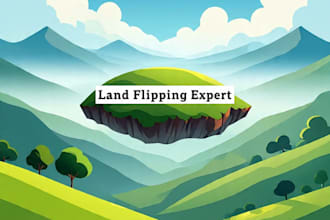 find low investment properties land flipping