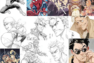 design characters and comic books