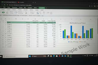 do professional excel data analysis, dashboards, reporting