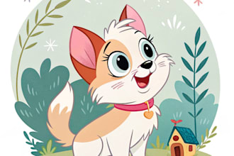 make pet portrait in disney style