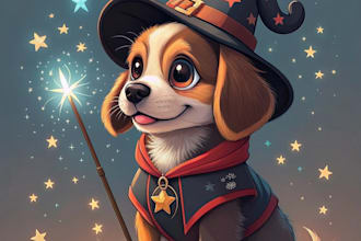 create amazing disney pet portrait