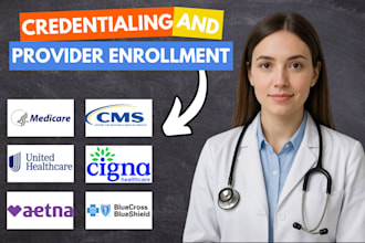 handle your credentialing, recredentialing, medicare and medicaid enrollment