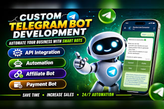 develop a custom telegram bot using node js
