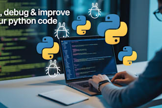 fix, debug, or improve your python code professionally