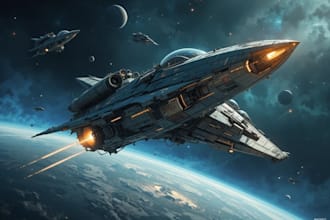 making a sci fi spaceship art