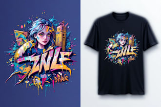 create an awessome graffiti logo, tshart, stickers designs