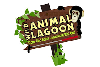 design colorful wild animal lagoon winner logo