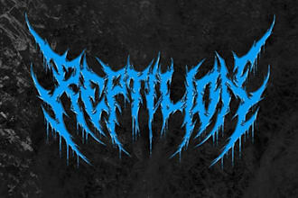design a brutal death metal logo for your band or merch