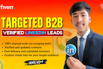 targeted b2b company leads with verified contact info and linkedin prospecting