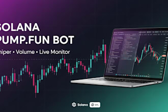 develop a solana pump fun sniper or volume trading bot