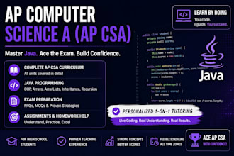 tutor ap computer science a or ap csa