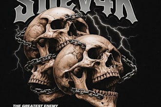 design a brutal deathcore logo for your t shirt