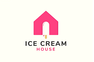 design clean house,janitorial or commercial cleaning logo