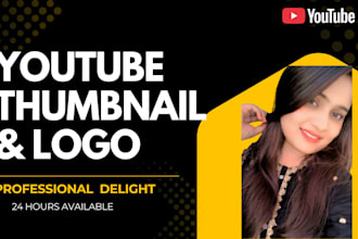 design perfect youtube thumbnail, logo