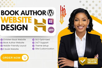 design author website, book author website, ebook website, author landing page