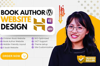 design author website, book author website, ebook website, author landing page