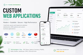 build custom web apps, dashboards, and crms