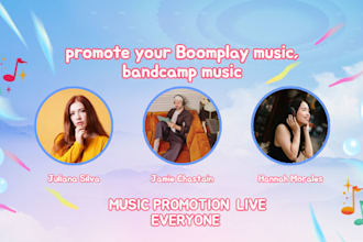 promote your boomplay music, bandcamp music