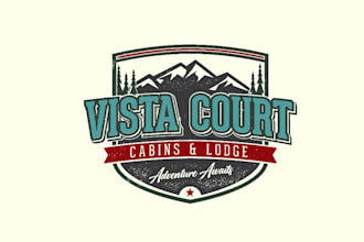 design upscale rustic mountain boutique logo