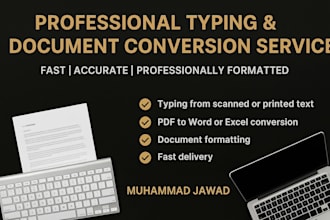 be your reliable data entry and document conversion expert