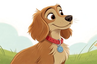 draw disney pet portrait