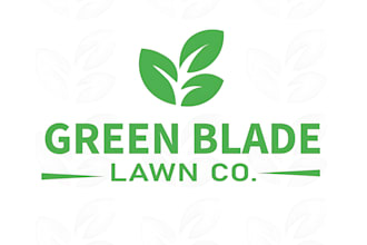 design lawn care and landscaping logo