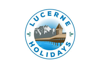 design amusements beautiful tour travel logo