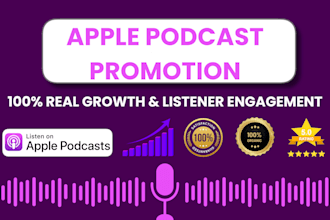 do organic promotion for your apple podcast and itunes music