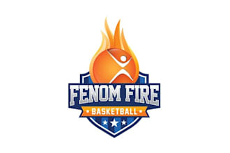 design attractive youth basketball program logo