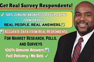 get real respondents to fill online survey form and poll online survey quiz