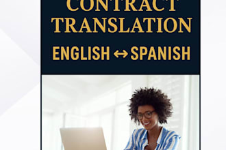 translate legal contracts and official documents between english and spanish