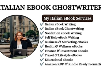 write unique italian nonfiction ebook italian ebook ghostwriter self help ebook