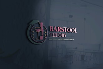 create attractive and imagination bartending logo design